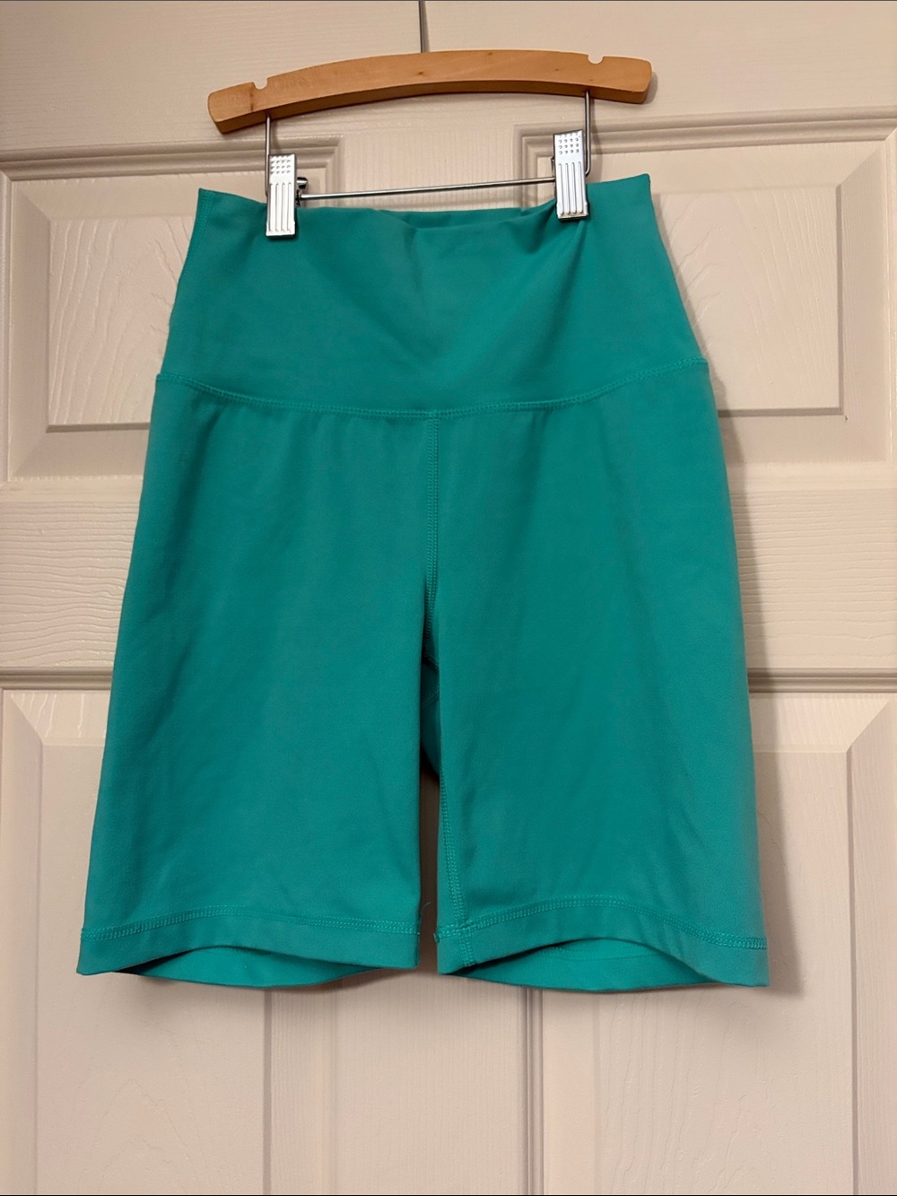 Yogalicious Teal High-Rise Bike Shorts